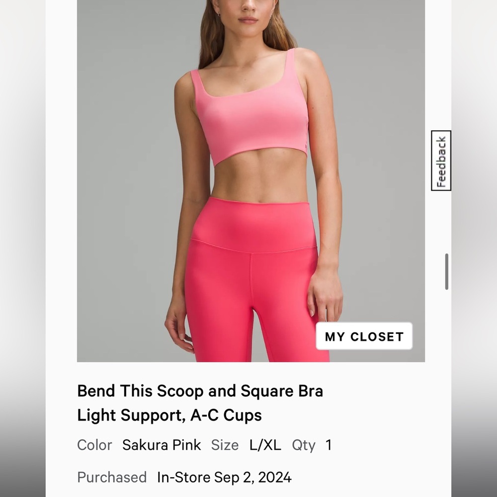 Lululemon bra top